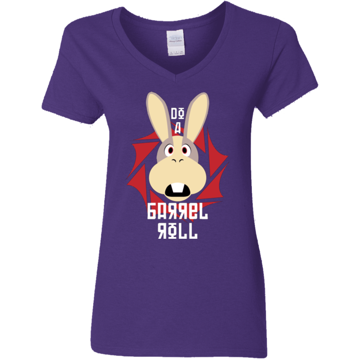 T-Shirts Purple / S Do A Barrel Roll Women's V-Neck T-Shirt