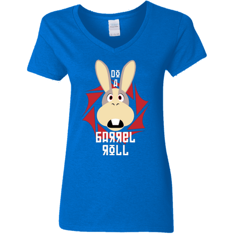 T-Shirts Royal / S Do A Barrel Roll Women's V-Neck T-Shirt