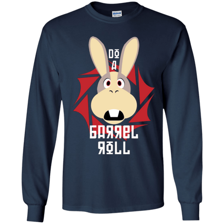 T-Shirts Navy / YS Do A Barrel Roll Youth Long Sleeve T-Shirt