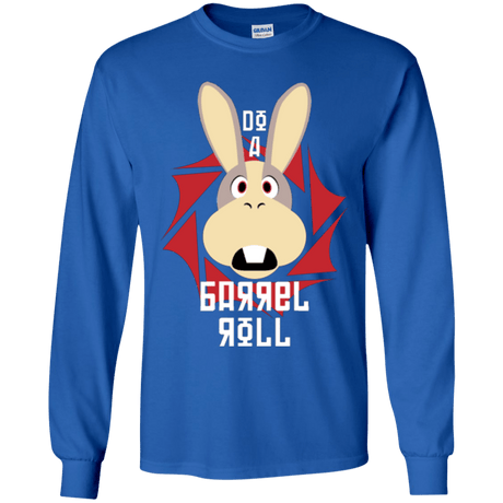 T-Shirts Royal / YS Do A Barrel Roll Youth Long Sleeve T-Shirt