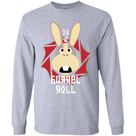 T-Shirts Sport Grey / YS Do A Barrel Roll Youth Long Sleeve T-Shirt