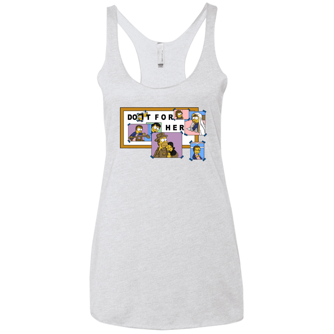 T-Shirts Heather White / X-Small Do it for Eleven Women's Triblend Racerback Tank