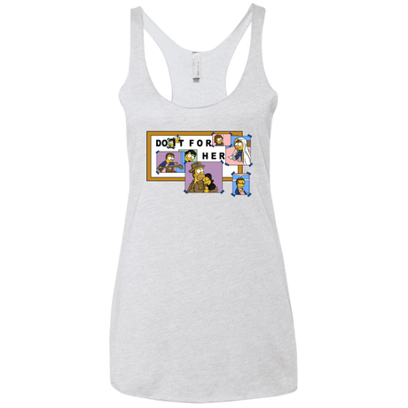 T-Shirts Heather White / X-Small Do it for Eleven Women's Triblend Racerback Tank