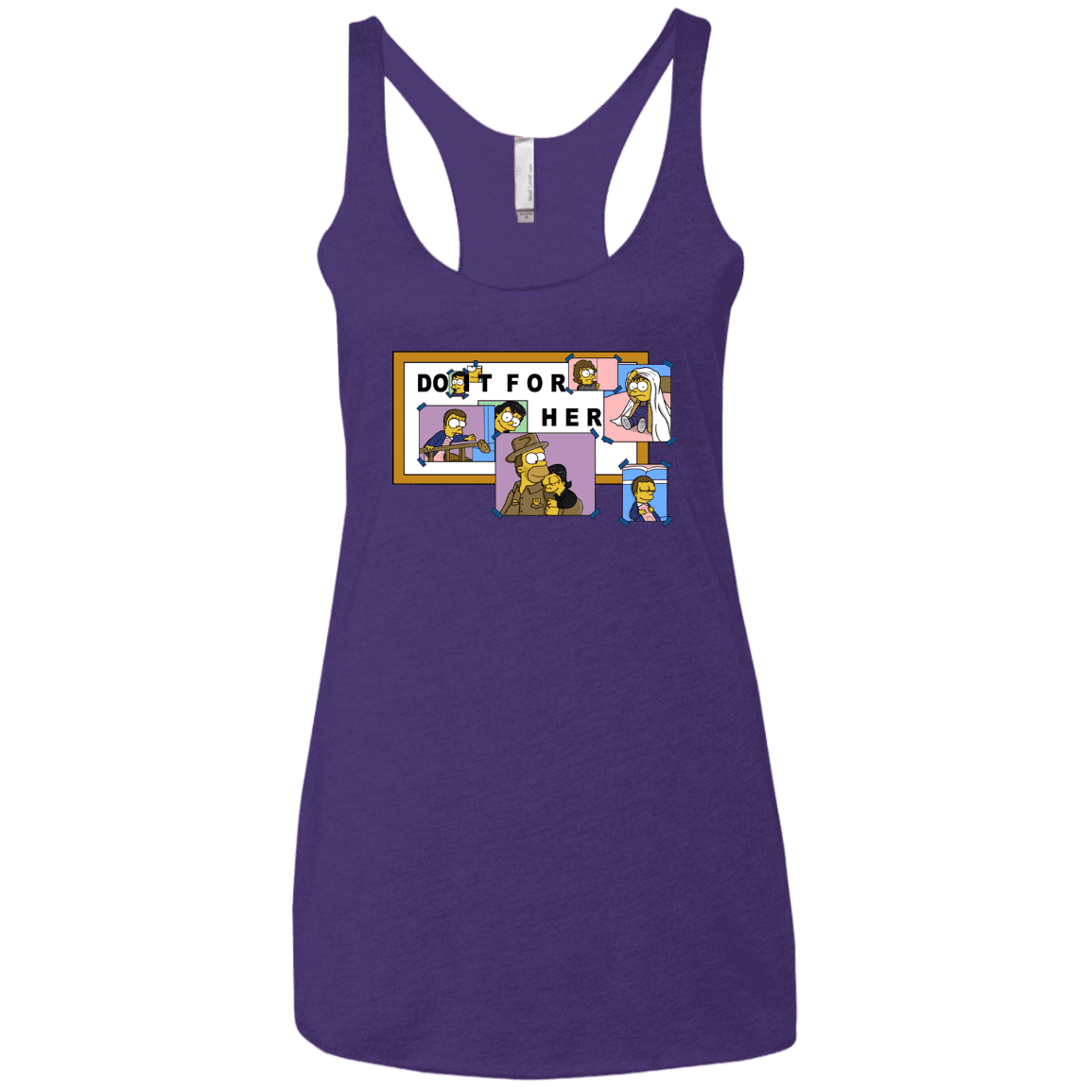 T-Shirts Purple Rush / X-Small Do it for Eleven Women's Triblend Racerback Tank