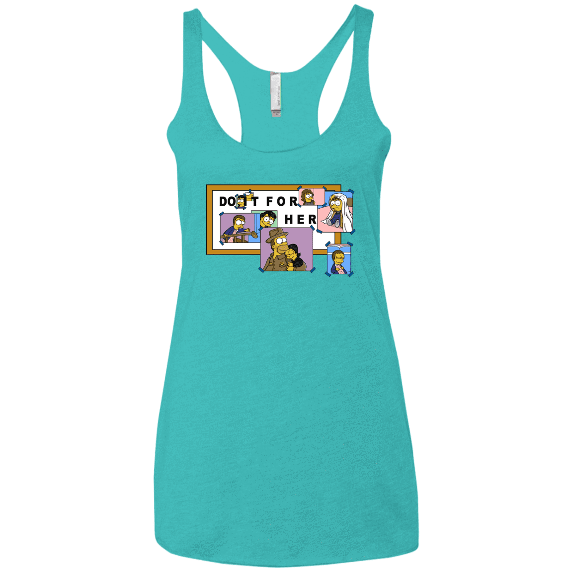T-Shirts Tahiti Blue / X-Small Do it for Eleven Women's Triblend Racerback Tank