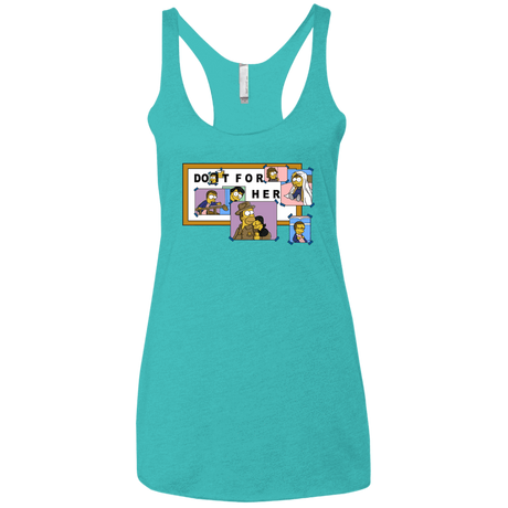 T-Shirts Tahiti Blue / X-Small Do it for Eleven Women's Triblend Racerback Tank