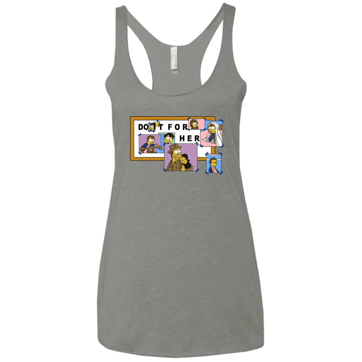 T-Shirts Venetian Grey / X-Small Do it for Eleven Women's Triblend Racerback Tank