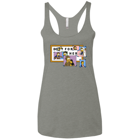 T-Shirts Venetian Grey / X-Small Do it for Eleven Women's Triblend Racerback Tank