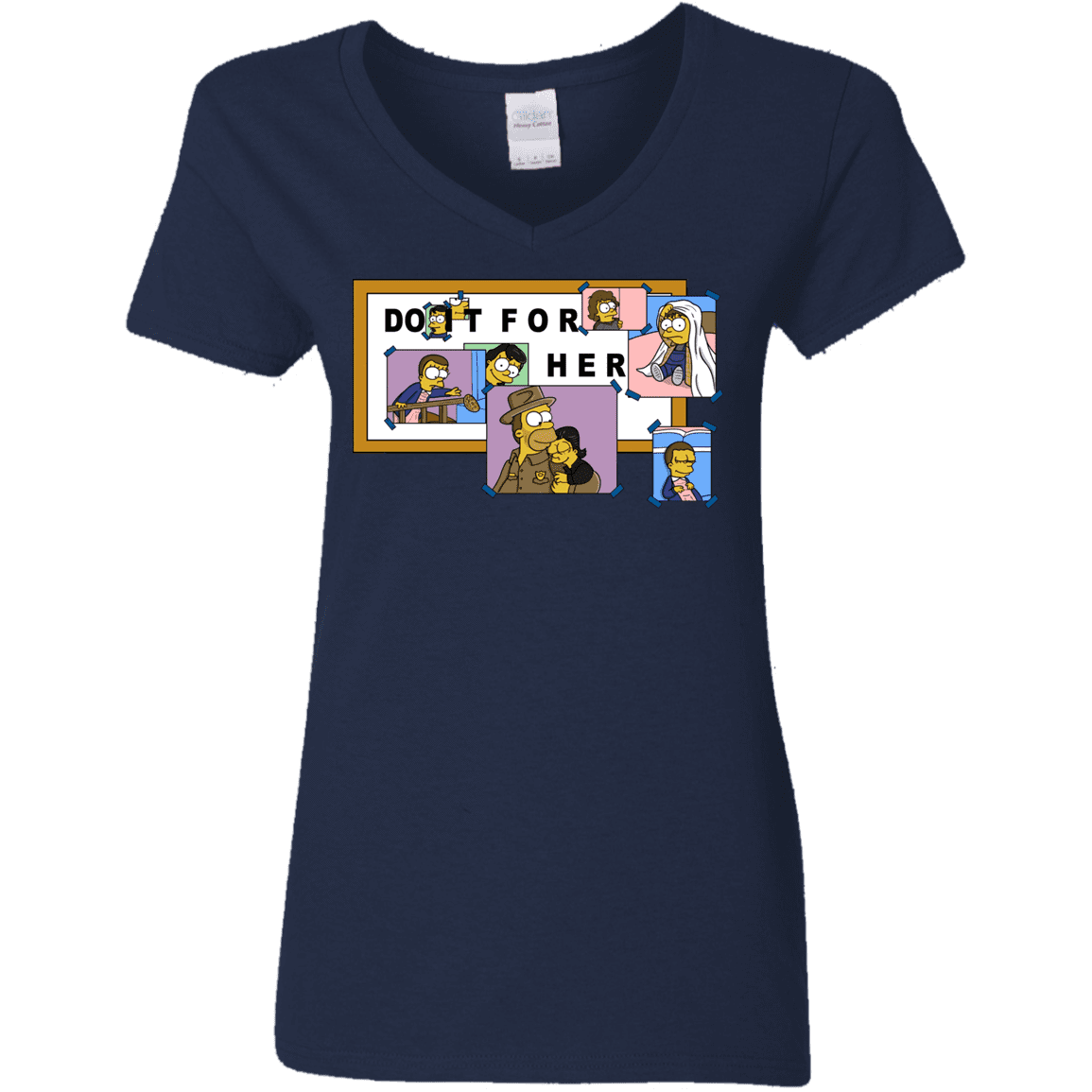 T-Shirts Navy / S Do it for Eleven Women's V-Neck T-Shirt