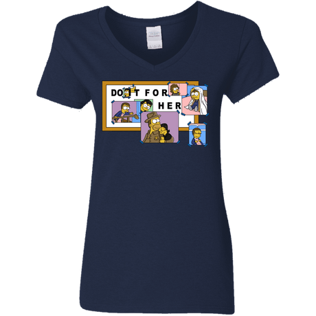 T-Shirts Navy / S Do it for Eleven Women's V-Neck T-Shirt