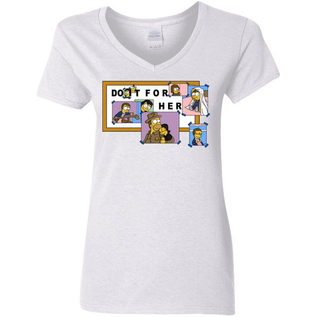 T-Shirts White / S Do it for Eleven Women's V-Neck T-Shirt