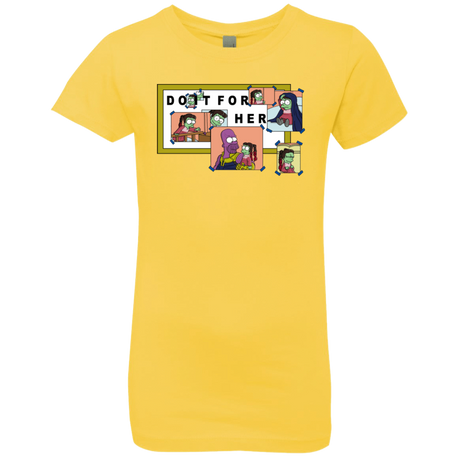 T-Shirts Vibrant Yellow / YXS Do it for Gamora Girls Premium T-Shirt