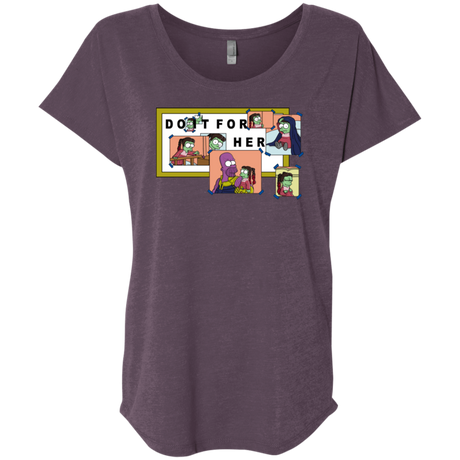 T-Shirts Vintage Purple / X-Small Do it for Gamora Triblend Dolman Sleeve