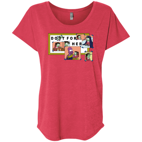 T-Shirts Vintage Red / X-Small Do it for Gamora Triblend Dolman Sleeve