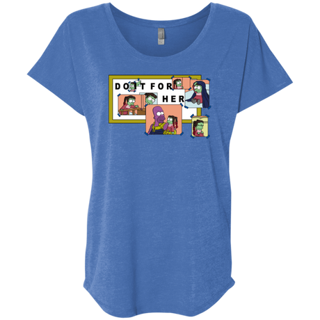 T-Shirts Vintage Royal / X-Small Do it for Gamora Triblend Dolman Sleeve