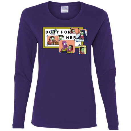 T-Shirts Purple / S Do it for Gamora Women's Long Sleeve T-Shirt