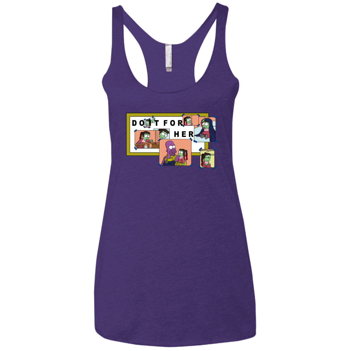 T-Shirts Purple Rush / X-Small Do it for Gamora Women's Triblend Racerback Tank