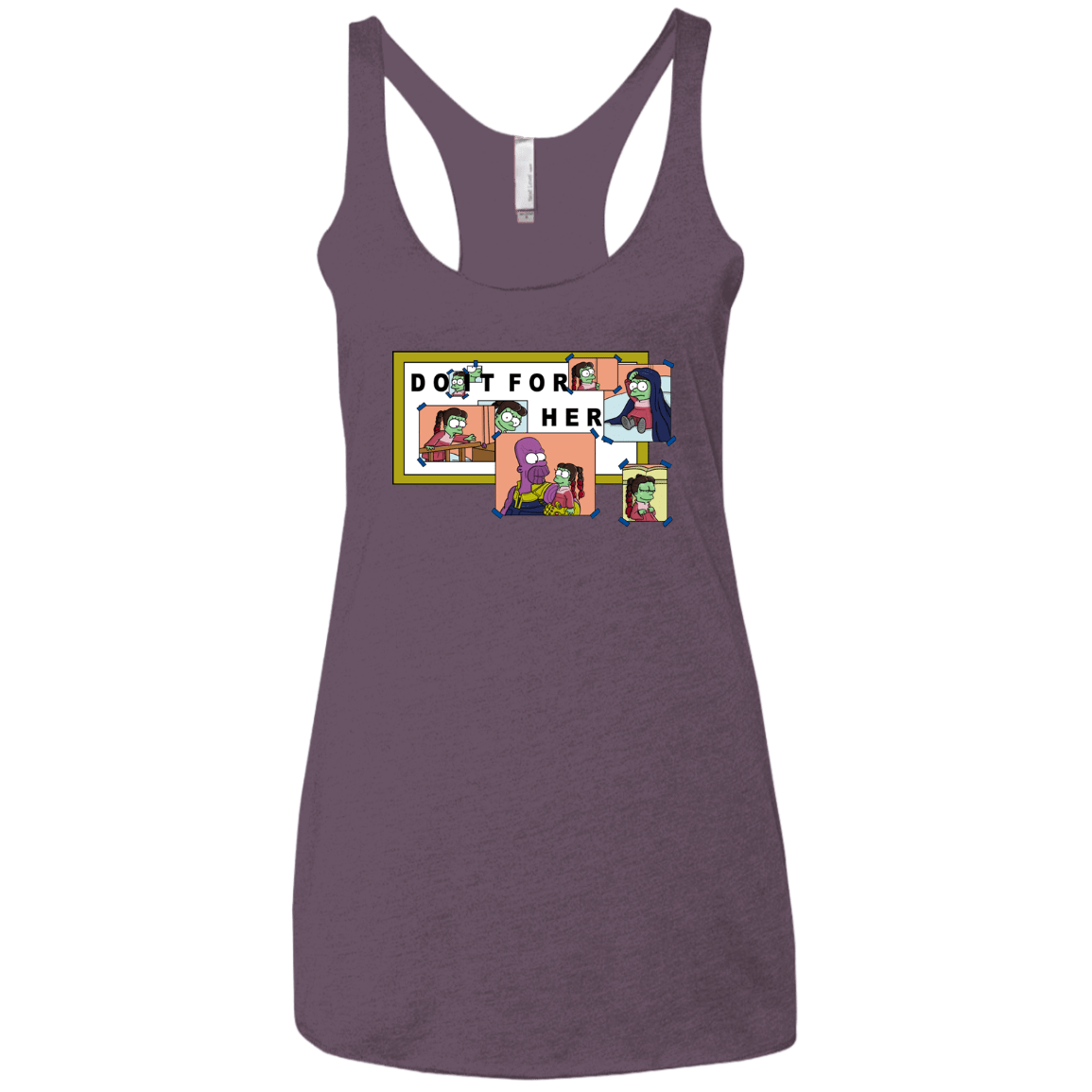 T-Shirts Vintage Purple / X-Small Do it for Gamora Women's Triblend Racerback Tank
