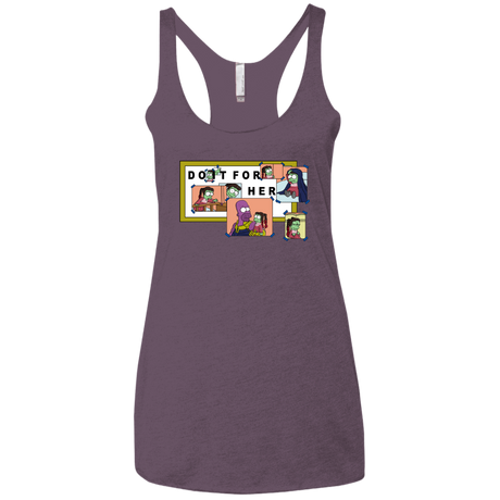 T-Shirts Vintage Purple / X-Small Do it for Gamora Women's Triblend Racerback Tank