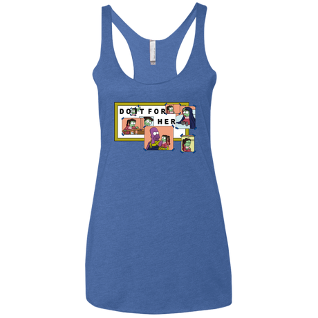 T-Shirts Vintage Royal / X-Small Do it for Gamora Women's Triblend Racerback Tank