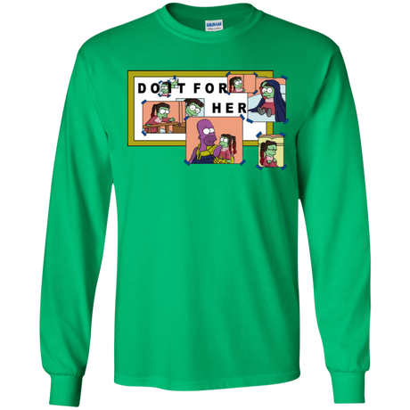 T-Shirts Irish Green / YS Do it for Gamora Youth Long Sleeve T-Shirt