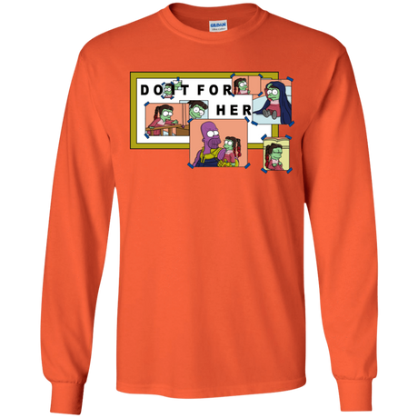 T-Shirts Orange / YS Do it for Gamora Youth Long Sleeve T-Shirt