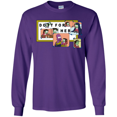 T-Shirts Purple / YS Do it for Gamora Youth Long Sleeve T-Shirt