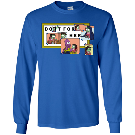 T-Shirts Royal / YS Do it for Gamora Youth Long Sleeve T-Shirt