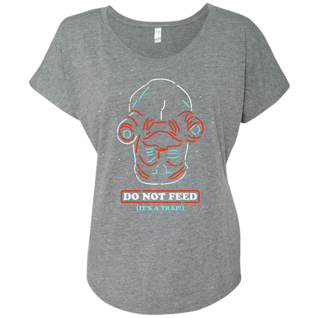 T-Shirts Premium Heather / X-Small Do Not Feed Triblend Dolman Sleeve