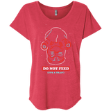 T-Shirts Vintage Red / X-Small Do Not Feed Triblend Dolman Sleeve