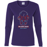 T-Shirts Purple / S Do Not Feed Women's Long Sleeve T-Shirt