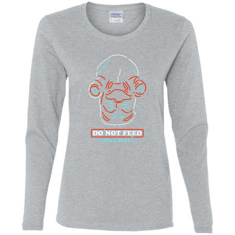 T-Shirts Sport Grey / S Do Not Feed Women's Long Sleeve T-Shirt