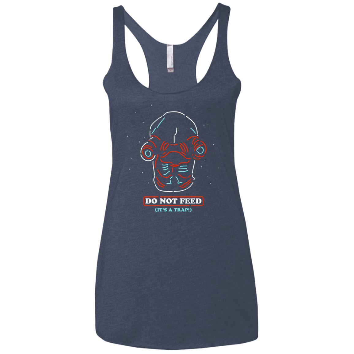 T-Shirts Vintage Navy / X-Small Do Not Feed Women's Triblend Racerback Tank
