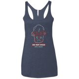 T-Shirts Vintage Navy / X-Small Do Not Feed Women's Triblend Racerback Tank