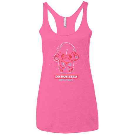T-Shirts Vintage Pink / X-Small Do Not Feed Women's Triblend Racerback Tank