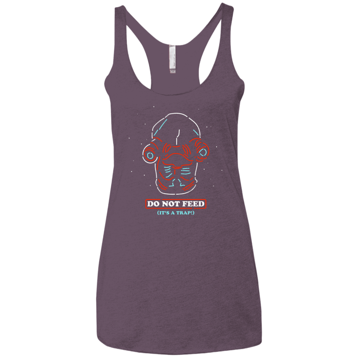 T-Shirts Vintage Purple / X-Small Do Not Feed Women's Triblend Racerback Tank