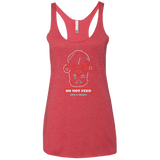 T-Shirts Vintage Red / X-Small Do Not Feed Women's Triblend Racerback Tank