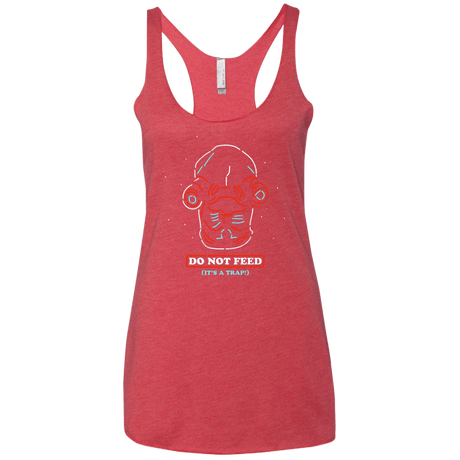T-Shirts Vintage Red / X-Small Do Not Feed Women's Triblend Racerback Tank
