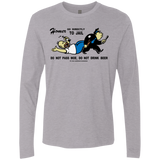 T-Shirts Heather Grey / Small Do Not Pass Moe Men's Premium Long Sleeve
