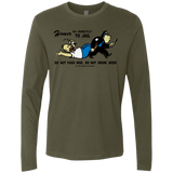 T-Shirts Military Green / Small Do Not Pass Moe Men's Premium Long Sleeve