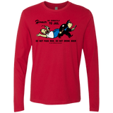 T-Shirts Red / Small Do Not Pass Moe Men's Premium Long Sleeve