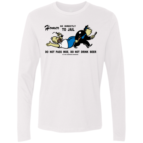 T-Shirts White / Small Do Not Pass Moe Men's Premium Long Sleeve