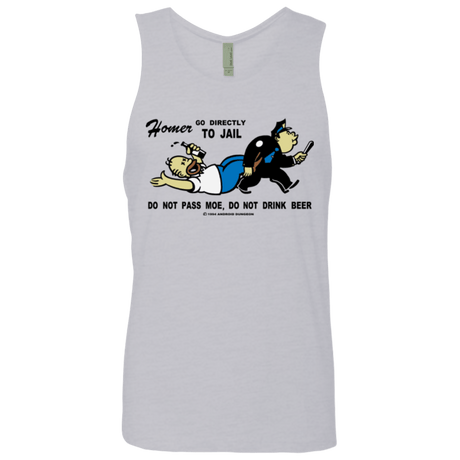 T-Shirts Heather Grey / Small Do Not Pass Moe Men's Premium Tank Top