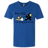 T-Shirts Royal / X-Small Do Not Pass Moe Men's Premium V-Neck