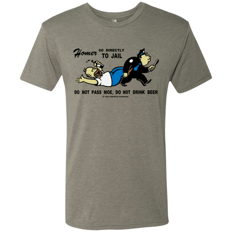 T-Shirts Venetian Grey / Small Do Not Pass Moe Men's Triblend T-Shirt