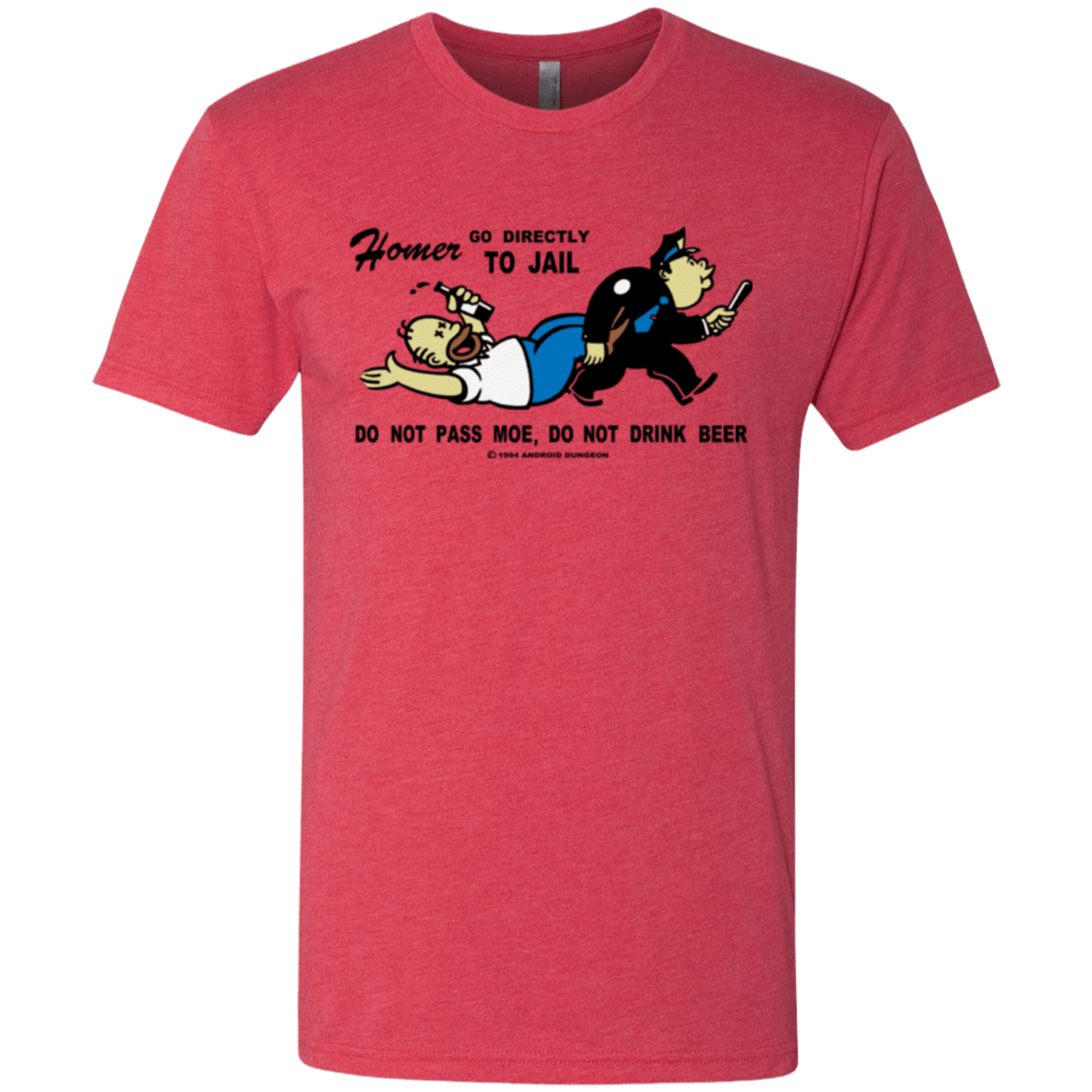 T-Shirts Vintage Red / Small Do Not Pass Moe Men's Triblend T-Shirt