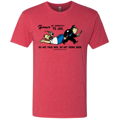 T-Shirts Vintage Red / Small Do Not Pass Moe Men's Triblend T-Shirt