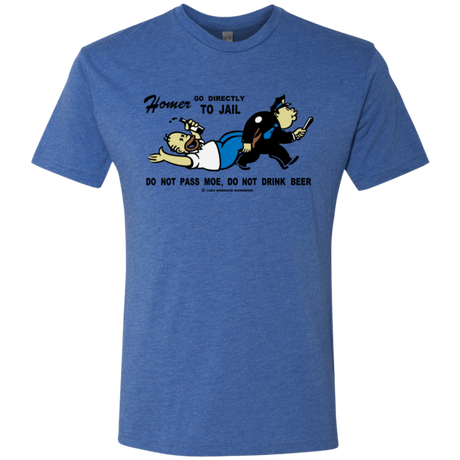 T-Shirts Vintage Royal / Small Do Not Pass Moe Men's Triblend T-Shirt