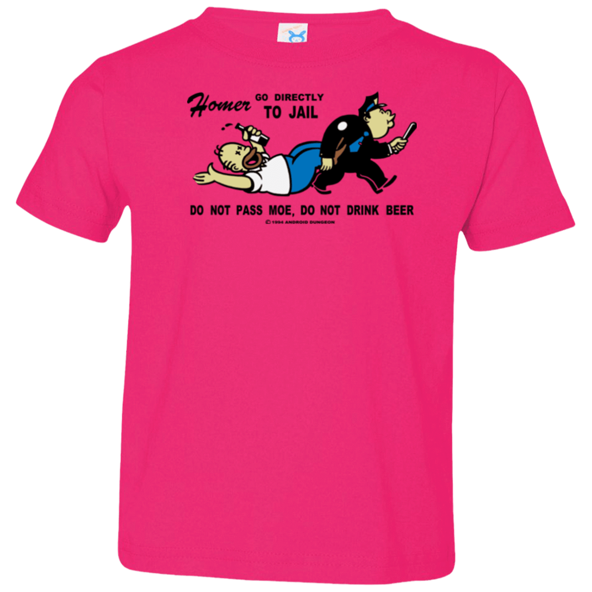 T-Shirts Hot Pink / 2T Do Not Pass Moe Toddler Premium T-Shirt