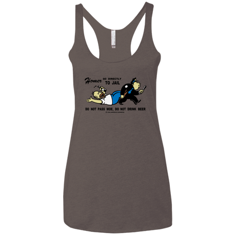 T-Shirts Macchiato / X-Small Do Not Pass Moe Women's Triblend Racerback Tank